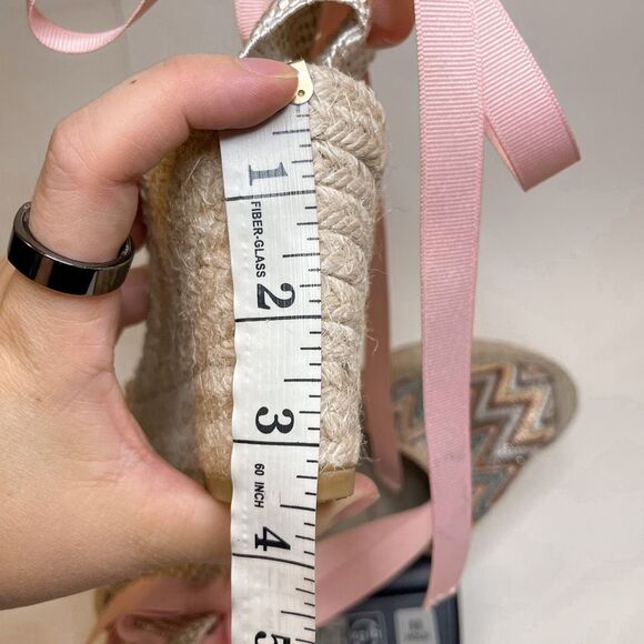 Vidorreta Chevron Colorful Lace Up Espadrilles Size 39 - Picture 10 of 11